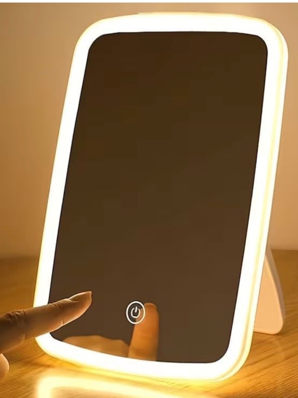 New 3 Color LED Lighted Touch Vanity Makeup Mirror